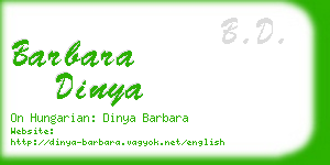 barbara dinya business card